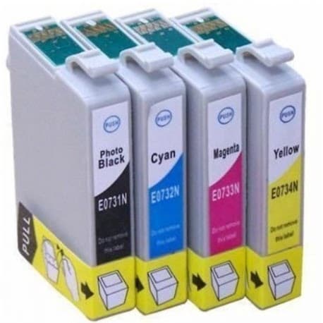 Aucune Pack Cartouches Encre Epson T731 | 4 Couleurs (BK, C, M, Y)